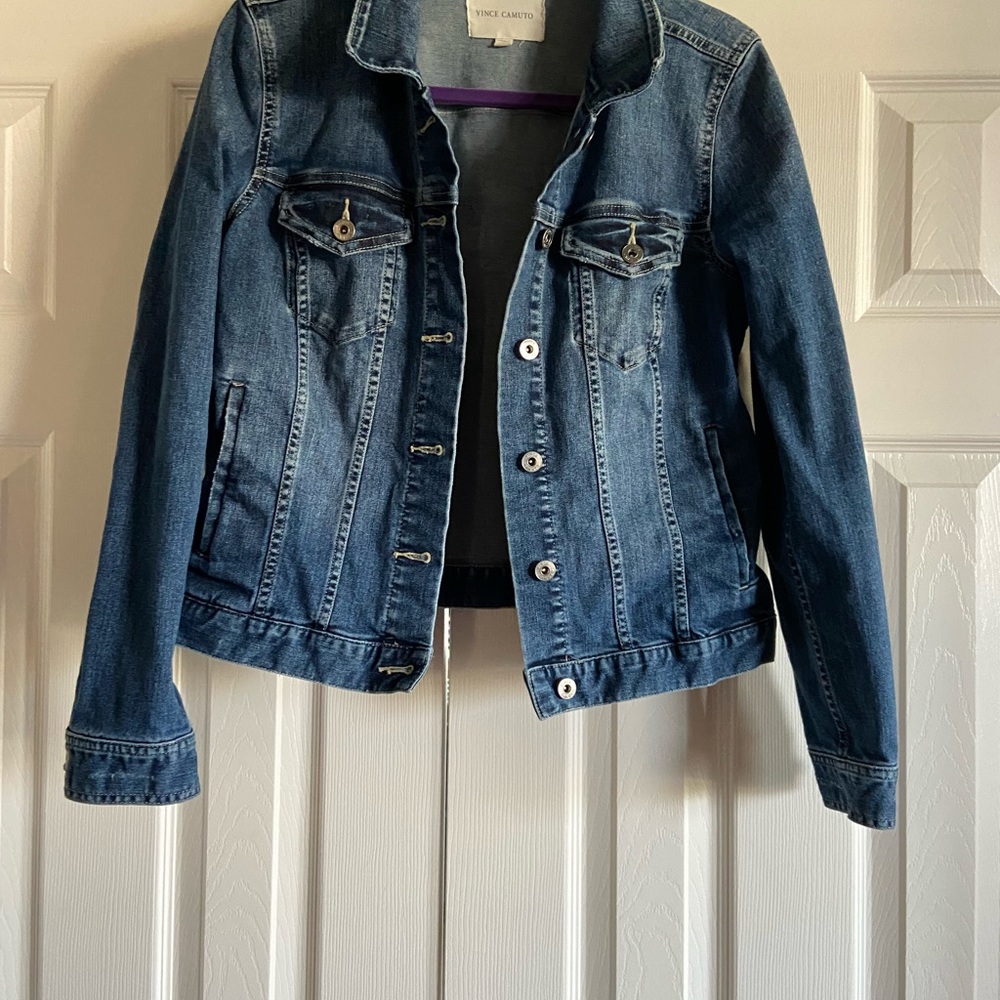 Vince Comuto short denim jacket women’s medium